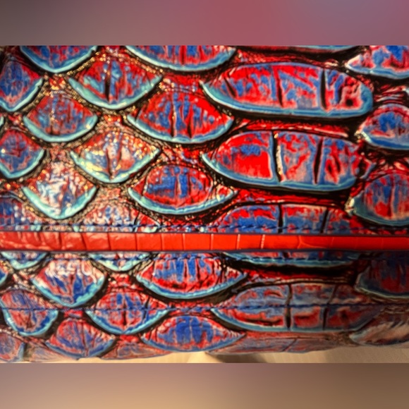 BRAHMIN LORELEI Crock Embossed Genuine Leather Shoulder Bag - Picture 13 of 16